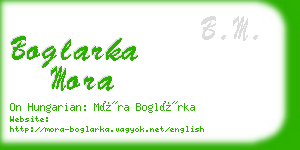 boglarka mora business card